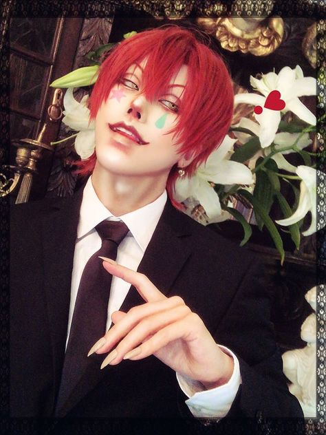 Hunterxhunter Hisoka, Women In Tie, Doll Halloween Costume, Cosplay Boy, Halloween Men, Anime Cosplay Costumes, Male Cosplay, Hunter Anime, Cosplay Characters