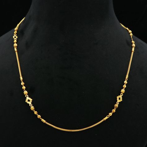 Fine 22KT GOLD NECKLACE chain Jewelry, Perfect Gift for Loved Ones PO-1063 by StarLikesGold on Etsy Indian Gold Chain, 22k Gold Chain Necklace, 22k Gold Chain, Gold Necklace Chain, 22k Gold Necklace, Gold Jewellry, Gold Necklace Indian, Modern Gold Jewelry, Gold Bridal Jewellery Sets