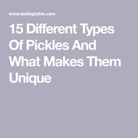 15 Different Types Of Pickles And What Makes Them Unique Types Of Pickles, Pickle Brands, Kosher Pickles, Hot Pickles, Kosher Dill Pickles, Red Hots Candy, Dill Pickle Recipe, Sour Pickles, Lime Pickles