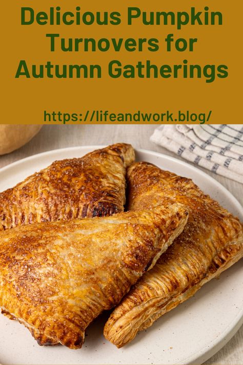 Delicious Pumpkin Turnovers for Autumn Gatherings Pumpkin Turnovers Recipes, Pumpkin Turnovers Easy, Pumpkin Turnovers, Roasting A Pumpkin For Pie, Roasting Pumpkins For Pie, Roasting Pumpkin For Pie, Beanie Weenies, Stabilized Whipped Cream, Flaky Pastry