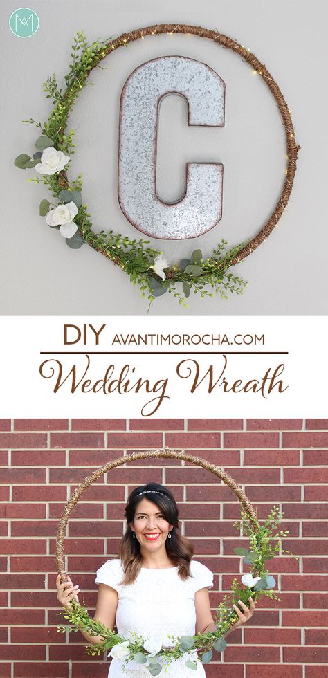 Diy Alter, Diy Wedding Wreath, Alter Decor, Hot Top, Top Wedding Trends, Wedding Wreath, Wedding Wreaths, Hula Hoop, Wedding Pins