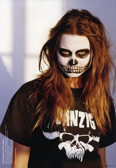 Behati Prinsloo by Matt Jones for i D Summer 2011 Misfits Skull, Matt Jones, Oops I Did It Again, 2011 Fashion, Zombie Makeup, Wella Hair, Behati Prinsloo, Skull Makeup, Skull Face