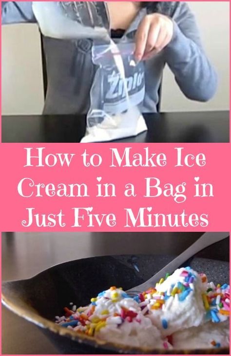 Seeing is Believing – How to Make Ice Cream in a Bag in Just Five Minutes... Yumm Ice Cream In A Bag, Seeing Is Believing, Make Ice Cream, Homemade Ice Cream, Cream Recipes, Cooking With Kids, Frozen Desserts, Frozen Treats, Ice Cream Recipes