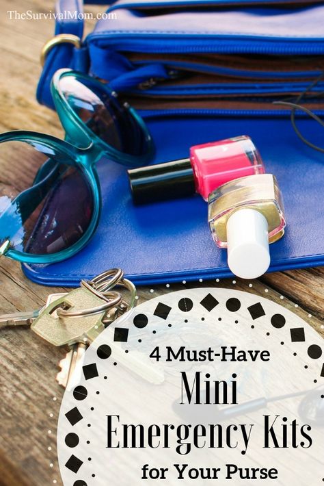 4 Must-Have Mini Emergency Kits For Your Purse Family Emergency Kit, Preppers Survivalist, Mini Emergency Kit, Survival Preparedness, Prepping For Beginners, Get Home Bag, Mini First Aid Kit, Bug Out Bags, Ziploc Bag