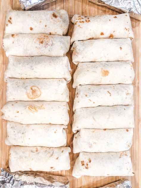 Make Ahead Mini Breakfast Burritos Breakfast Burrito Make Ahead, Tailgate Breakfast Burritos, Easy Make Ahead Breakfast Burritos, Make Ahead Breakfast Burritos For A Crowd, Make Ahead Grab And Go Breakfast, Mini Breakfast Burritos, Sheet Pan Breakfast Burritos, Breakfast Street Tacos, Premade Breakfast Burritos