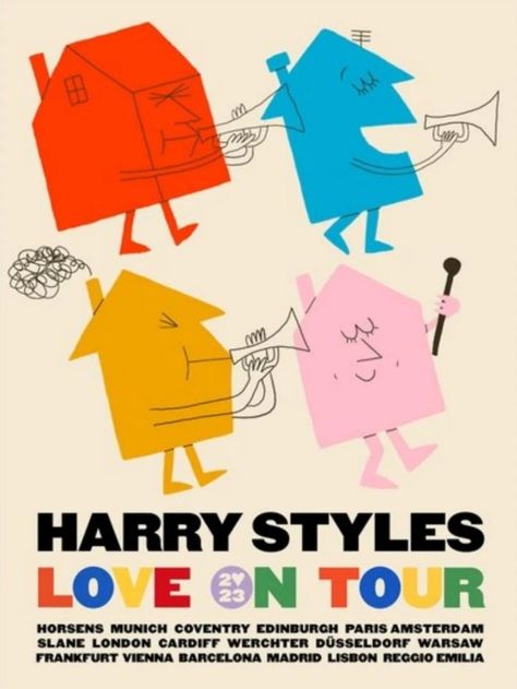 im in love tbh Harry Styles Lot Poster, Harry Styles Tour Poster, Love On Tour Wallpapers, 1d Poster, Harry Styles Prints, Love On Tour Poster, Harry Styles Poster, Harry Styles Concert, Tour Poster