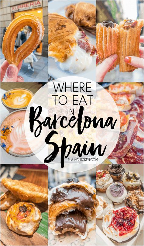 Where To Eat In Barcelona, Vicky Christina Barcelona, Nutella Croissant, Barcelona Spain Travel, Spain Food, Barcelona Travel, Voyage Europe, Europe Travel Tips, Foodie Travel