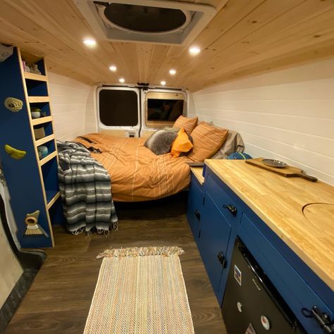 Ford Ecoline Van Conversion, Ford E350 Van Conversion, Ford Van Conversion, Van Remodel, Simple Apartment, Cargo Trailer Camper Conversion, Van Builds, Rv Inspiration, Simple Apartments