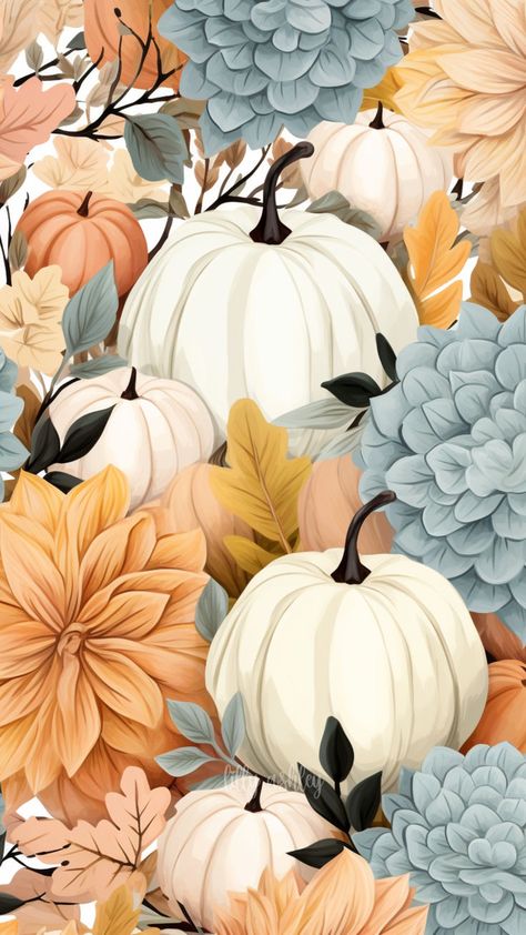 Get ready to fall in love with the latest updates to our Pumpkin Florals Phone Wallpaper Collection! These new designs bring together soft pastel florals and festive pumpkins, adding just the right touch of seasonal elegance to your screen. Perfect for carrying cozy fall vibes wherever you go! Download free at lillyashleydesign.com. Follow on Pinterest for first access to upcoming holiday releases! Fall Watch Face Wallpaper, Boho Fall Background, Phone Backgrounds Fall, Cute Fall Wallpaper Iphone, Fall Iphone Wallpaper, Fall Greetings, Free Fall Wallpaper, November Wallpaper, Cozy Fall Vibes