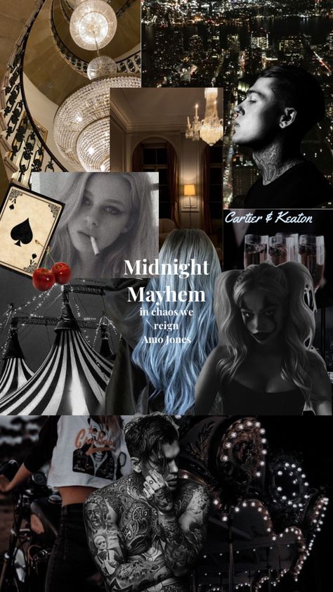 Midnight Mayhem in chaos we reign #bookshuffle #bookaesthetic #midnightmayhem #amojones #bookaesthetic #darkromance #bookedit Midnight Mayhem Aesthetic, Mystic Box, Midnight Mayhem, Amo Jones, Novel Books, Romantic Novel, Book Pins, Dark Romance Books, Book Aesthetics