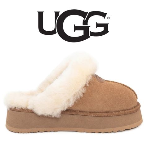 UGG- Premium Platform Scuff- Chestnut Platform Ugg Slippers, Platform Ugg, Chestnut Color, Sheepskin Slippers, Ugg Slippers, Cold Nights, Birthday Outfits, Womens Uggs, Ugg Shoes