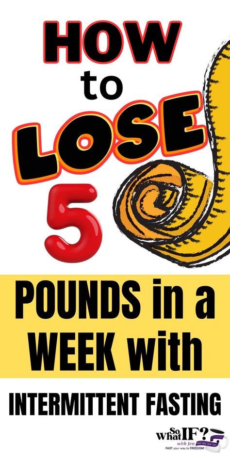 Discover how to lose 5 pounds in a week with intermittent fasting! Learn 11 easy and effective weight loss strategies that get the job done! Intermittent fasting is definitely not a "get skinny quick" scheme. However, it can absolutely give your body the motivating turbo boost it needs to jumpstart a successful and sustainable weight loss journey! Loose 5 Pounds, Lose 5 Pounds Fast, Loose 10 Pounds, Smoothies Vegan, Developing Healthy Habits, Lose 5 Pounds, Lose 10 Lbs, Workout Plan For Women, Weekly Workout