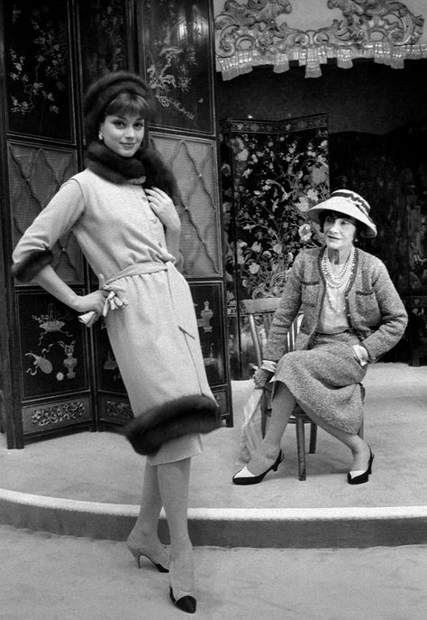 Photos: The 1950s Resurgence of Parisian Couture in Fashion | Vanity Fair Coco Chanel Pictures, Fashion Quotes Coco Chanel, Coco Chanel Birthday, Chanel Pictures, Fashion Designer Quotes, Chanel Birthday, Chanel Quotes, Coco Chanel Quotes, Mademoiselle Chanel