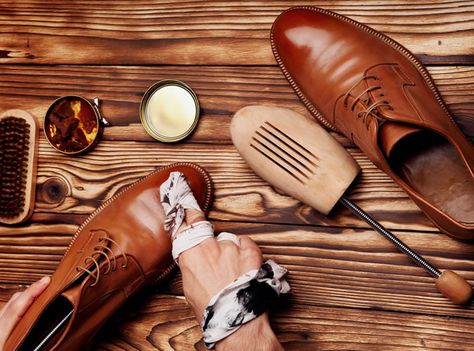 The Six-Step Guide To Looking After Your Shoes Like A Pro #footwear #shoe #spoon #cutlery How To Polish Shoes, Shoe Polish, Manufacturing Plant, Shoe Last, Look After Yourself, High Quality Shoes, Shoe Care, Like A Pro, Step Guide