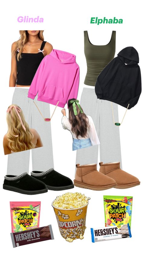 Outfit for you and your bestie to go see Wicked in the movie theater Theatre Outfit, The Movie Theater, Kids Milk, Bestie Outfits, Wicked Movie, Movie Inspired Outfits, Preppy Fits, See Movie, Beach South Carolina