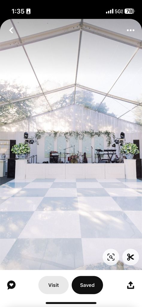 Checkered Wedding Dance Floor, Checkered Dance Floor, Coastal Wedding Decor, Outdoor Tent Wedding, Baby Blue Weddings, Dance Floor Wedding, Light Blue Wedding, Wedding 2025, Outdoor Tent