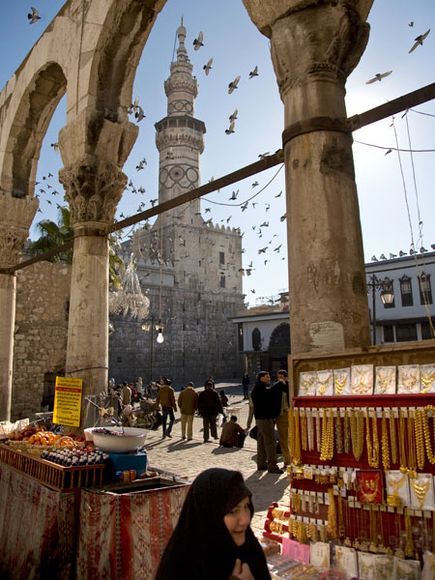 Damascus, Syria. Here is where I will wander ancient streets and think about all the history around me. But I will make friends there among the ladies, and together we will marvel at the architecture and giggle about things beneath our veils and go shopping in the market and barter with the sellers. Damascus Syria Aesthetic, Damascus Aesthetic, Syria Tourism, Syria Culture, Syria Aesthetic, Umayyad Mosque, Syria Damascus, Damascus Syria, Bhutan