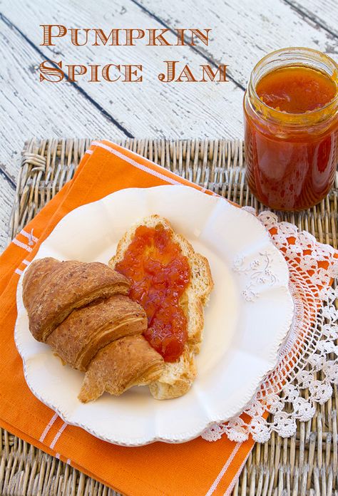 Pumpkin Spice Jam – Italian Food Forever Pumpkin Jam, Cottage Food, Vegan Jelly, Dry Rubs, Yummy Fall Recipes, Jam Session, Fall Recipe, Jam And Jelly, Homemade Jam