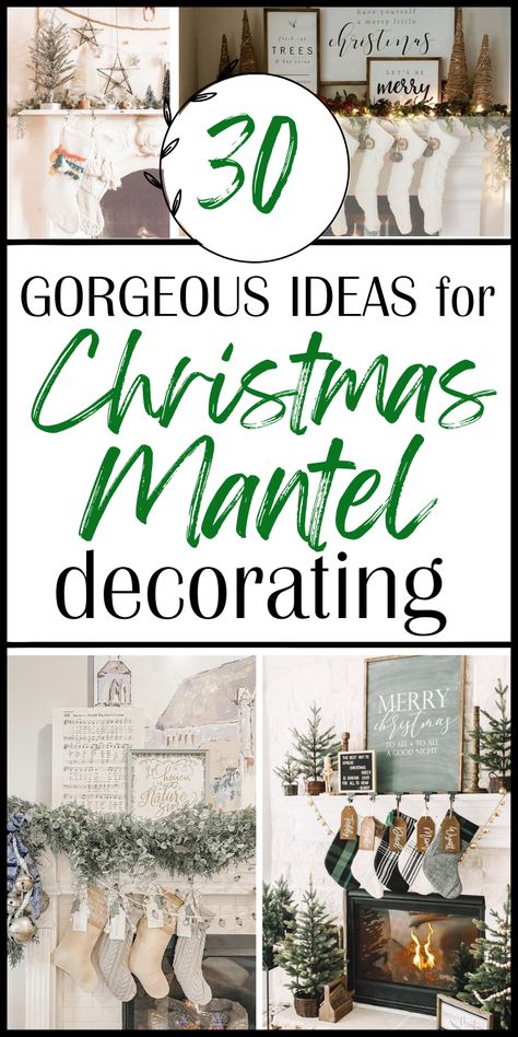 Farmhouse Mantle Christmas Decor, Simple Mantle Decor Christmas, Mantlepiece Decor Christmas, Farmhouse Fireplace Christmas Decor, Fireplace Decor Ideas Christmas, Christmas Mantle Decor Ideas Fireplaces, Decorating Mantles For Christmas Ideas, How To Decorate A Fire Place Mantle For Christmas, Hearth Christmas Decor