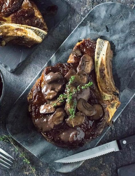 Mushroom Sauce for Steak Mushroom Sauce For Steak, Red Wine Mushroom Sauce, Sauce For Steak, Steak Toppings, New York Strip Steak, Mushroom Sauce Recipe, New York Strip, Steak And Mushrooms, Creamy Mushroom Sauce