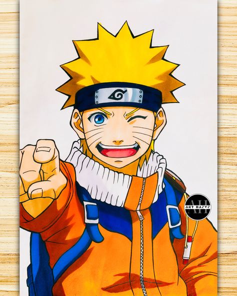 Naruto Colour Pencil Drawing, Naruto Colour Drawing, Best Anime Drawings Naruto, Anime Colour Pencil Drawing Easy, Naruto Drawing Ideas Easy, Drawing Anime Naruto Art, Naroto Ozomaki Drawing, Anime Drawing With Color, Drawing Marvel Characters