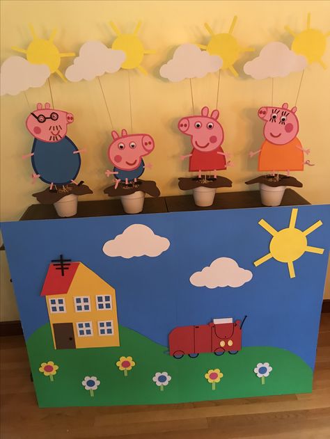 Peppa Pig Movie, Peppa Pig Birthday Decorations, Peppa Birthday, Peppa Party, Peppa Pig Birthday Cake, Pig Birthday Cakes, Movie Decor, Pepa Pig, George Pig