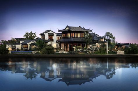 This Home Just Broke the Record in China for Most Expensive Ever Chinese Mansion, Chinese Homes, Ancient Chinese Architecture, China Architecture, Chateau Versailles, Jack Ma, Garden Route, Expensive Houses, Chinese Architecture