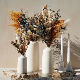 SET of 6 Autumn Edition Printed & … curated on LTK Dried Eucalyptus Decor, Yellow Pampas, Green Pampas, White Statice, Bridal Bouquet Rustic, Spiral Eucalyptus, Pearl Millet, Bouquet Vase, Preserved Hydrangea