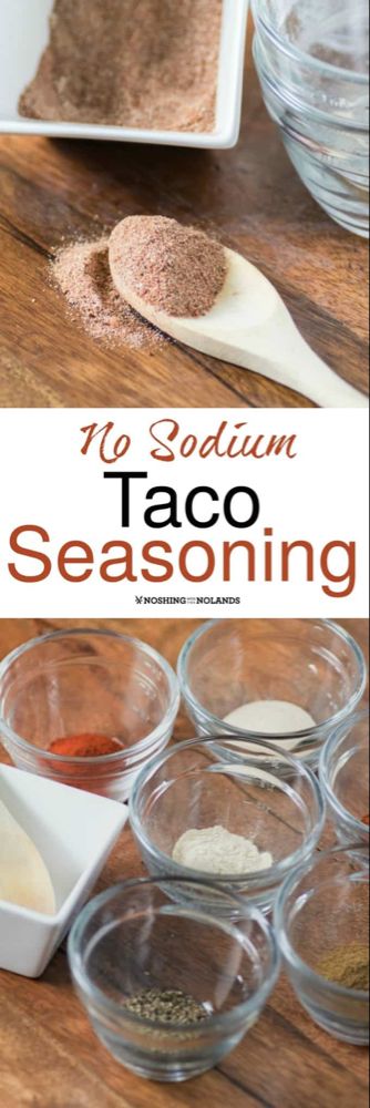 Easy Taco Seasoning Recipe, Taco Seasoning Mix Recipe, Low Sodium Recipes Heart, Low Carb Taco Seasoning, Renal Recipes, Salt Free Recipes, Make Taco Seasoning, Heart Healthy Recipes Low Sodium, Oxalate Diet