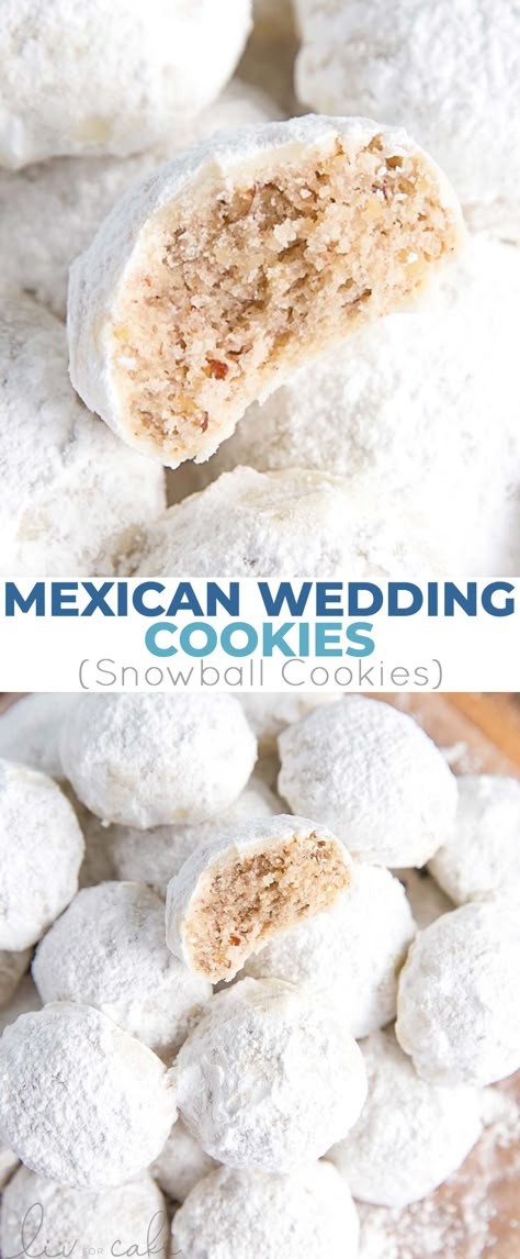 Mexican Wedding Cookies Recipes, Wedding Cookies Recipe, Russian Tea Cakes, Pecan Pie Cake, Chocolate Marshmallow Cookies, Mexican Wedding Cake, Chocolate Chip Shortbread Cookies, Salted Caramel Mocha, Russian Tea Cake