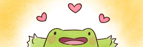 Frog Gif Banner, Frog Header, Frog Banner, Tweeter Header, Discord Header, Cute Twitter Headers, Frog Pictures, Frog Drawing, Sticker Decoration