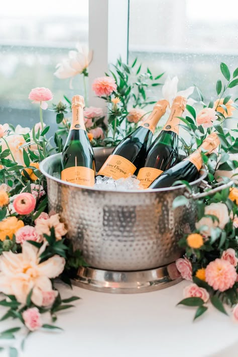 Spring Event Ideas, Purple Magnolia, Spring Bridal Shower, Champagne Bucket, Champagne Bar, Spring Event, Champagne Buckets, Brunch Party, Charleston Wedding