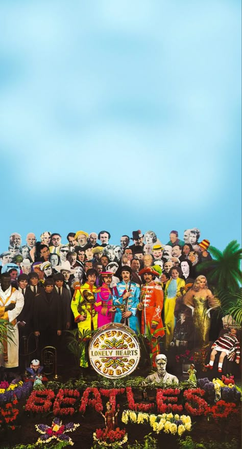 Dr Pepper Wallpaper, Beatles Background, Beatles Wallpaper Iphone, Pepper Wallpaper, Album Cover Wallpaper, Sgt Peppers Lonely Hearts Club Band, Beatles Wallpaper, Beatles Poster, Beatles Albums