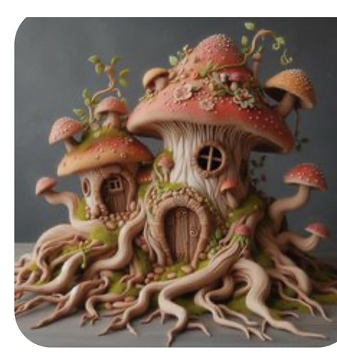 Fairy Village Ideas, Elsa Crafts, Fairy Garden House, Village Ideas, Fairy House Crafts, Clay Fairy, Woodland House, Clay Fairy House, Polymer Clay Fairy