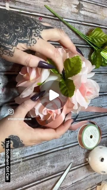 Amber Dawn Riley on Instagram: "Such a quick and easy Dollar Tree craft that’s great as a wedding, baby shower, or nursery decoration.  #dollartree #dollartreediy #dollartreeobsessed #dollartreecrafts #dollartreehaul #dollartreeaddict #dollartreedecor #weddinginspiration #diywedding #diyweddingdecor #diyweddingideas #diydecor #diyhomedecor" Diy Floral Ornaments, Dollar Tree Baby Shower Centerpieces, Dollar Tree Crafts Videos, Dollar Tree Baby Shower Decorations, Dollar Tree Flower Arrangements Diy, Dollar Tree Baby Shower Ideas, Tree Centrepiece Wedding, Dollar Tree Diy Wedding, Faux Flower Centerpiece