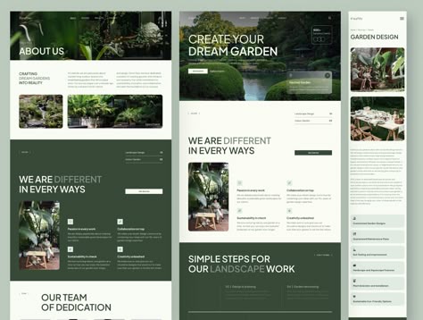 LeafLife - Garden Landscape Design — Coded Templates on UI8 Landscape Website Design, Agriculture Website Design, Wood Website, Sustainability Website, Moodboard Landscape, Webpage Design Layout, About Us Page Design, New Website Design, Travel Website Design