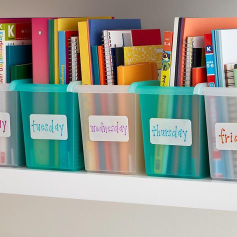 Dorm Shelves, Book Bin, Magazine Organization, Organizing Hacks, Storage Tips, Fabric Storage Bins, Organization And Storage, Homeschool Organization, School Room