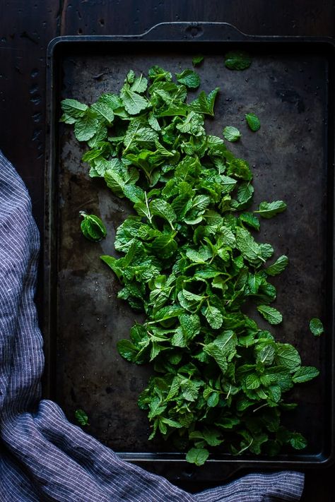 Drying Mint Leaves, Matcha Mint, Bojon Gourmet, Mint Chip Ice Cream, Matcha Milk, Dark Food Photography, Homemade Ice Cream Recipes, Vintage Inspired Outfits, Homemade Ice