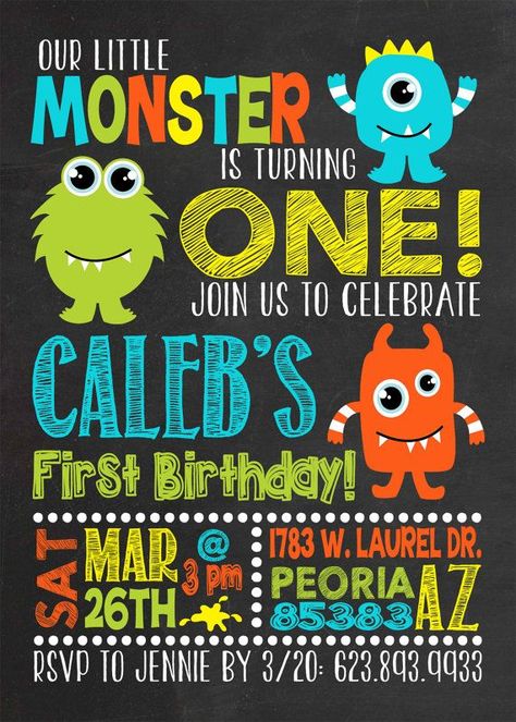 Monster Birthday Party Invitations, Little Monster Party, Monster First Birthday, Monster Invitations, Monster Birthday Invitations, Little Monster Birthday, Monster 1st Birthdays, Monster Birthday Parties, Monster Birthday