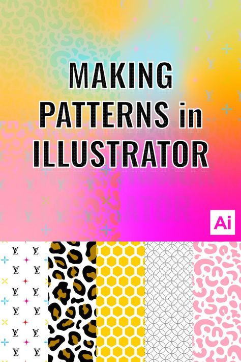 Adobe Illustrator Pattern Design, Adobe Illustrator Tutorial Beginner, Adobe Illustrator Beginner, Illustrator Shapes, Illustrator Tutorials For Beginners, Adobe Illustrator Pattern, Adobe Tutorials, Adobe Illustrator Graphic Design, Adobe Illustrator Tutorials