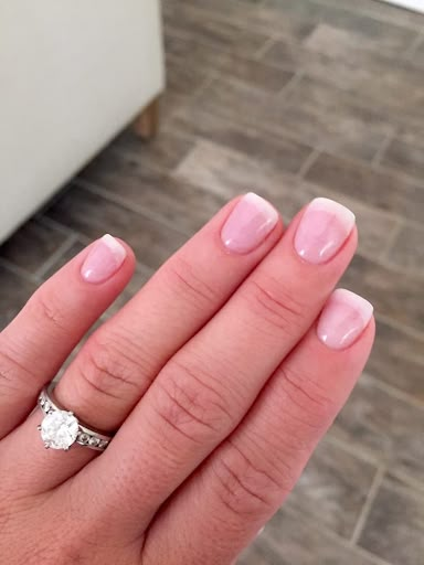 American Tip Nails, American Manicure Nails, Natural French Manicure, French Manicure Gel, American Manicure, Natural Acrylic, America Nails, American Nails, Gel French Manicure