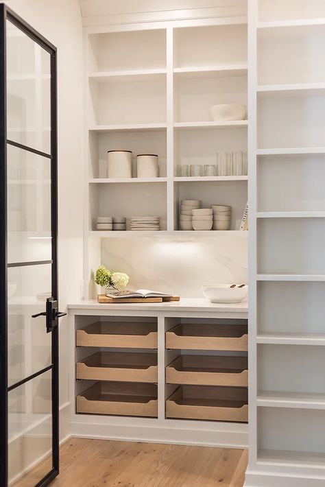 Pantry Closet Design, Pantry Layout, Pantry Inspiration, House Pantry, Pantry Room, Pantry Remodel, Kitchen Pantry Design, Modern Kitchen Design Luxury, Kitchen Inspiration Design