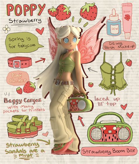 Poppy Peach Riot, Peach Riot Poppy, Peach Riot Rise Up, Peach Riot Art, Peach Riot Punk Fairy, Peach Riot Figures, Libby Frame, Kawaii Figurine, Peach Riot