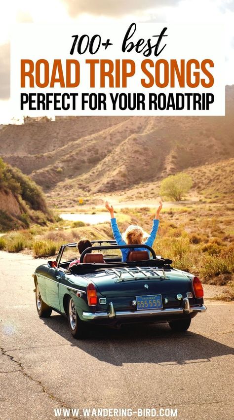 100+ Best Road Trip Songs Perfect for your roadtrip Songs For Road Trips, 2023 Goals List, Driving Playlist, Best Road Trip Songs, Trip Songs, Road Trip Songs, Road Trip Outfits, Car Road Trip, Girls Road Trip