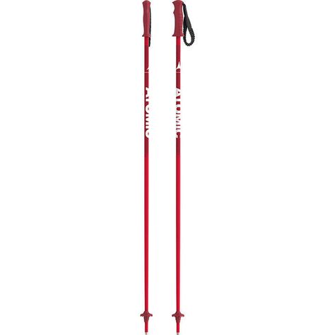 Atomic AMT Junior Ski Poles - Red Atomic Skis, Alpine Ski, Ski Poles, Alpine Skiing, Atom, Skiing, Sports, Red