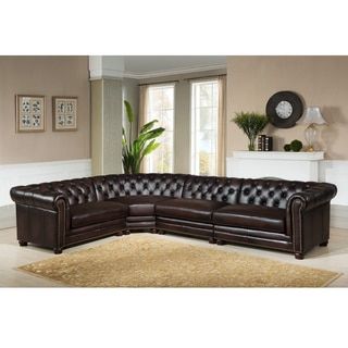 Cody Premium Top Grain Brown Tufted Leather Sectional Sofa Tufted Sectional Sofa, Tufted Sectional, Leather Sectional Sofa, Tufted Leather, Room Color, Online Furniture Shopping, Coaster Furniture, Corner Sectional, Living Room Leather