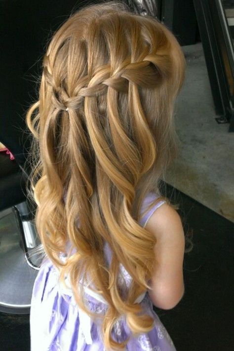 20 Hairstyles For Jr Bridesmaids For Perfect Looks School Dance Hair, Flower Girl Wedding Hair, Junior Bridesmaid Hair, Wedding Hairstyles For Girls, To Braids, Kids Hairstyles For Wedding, Pageant Hair, Toddler Hairstyles, Guest Hair