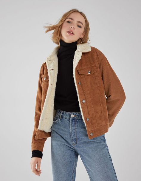 5d79099fcdf499f12b79770834c0164adesc36533336ri Looks Hippie, Fall Coats, Coats Fashion, Mode Casual, Jacket Outfit, Brown Jacket, Mode Inspo, Winter Coats, Cozy Winter