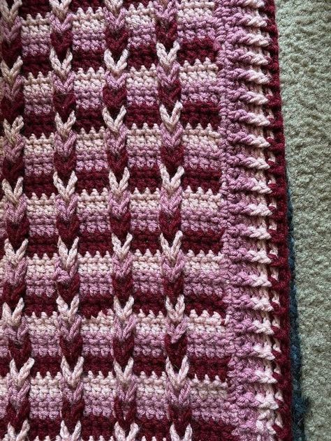 Crochet Machine, Jacobs Ladder, Cuddle Blanket, Big Twist, Jacob's Ladder, Ladder Stitch, Afghan Blanket, Bright And Beautiful, Beautiful Blankets