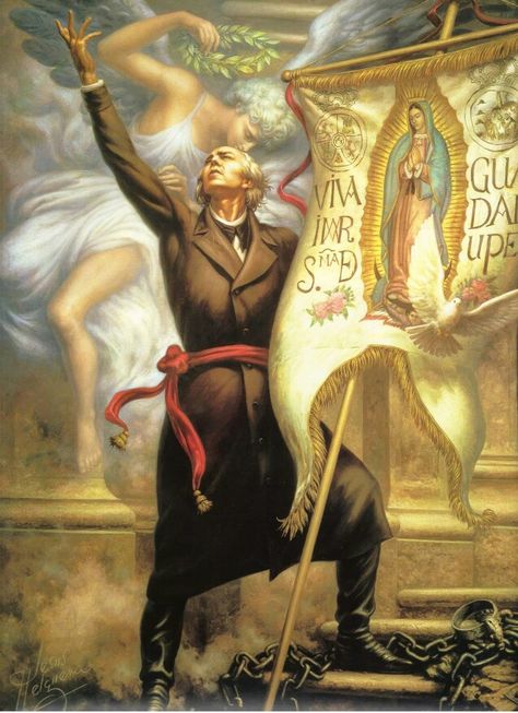 Father Miguel Hidalgo ( 1753 - 1811 ) Jesus Helguera, Mexican Artwork, Mexico History, Mexico Culture, Mexico Art, Catholic Priest, Aztec Art, Today In History, Mexican American